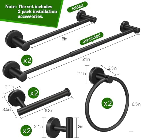 Bathroom Hardware Set for Efficient Towel Paper Storage