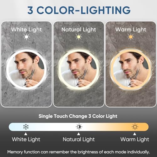 KEDSUM 2X Heated Fogless Mirror with Light