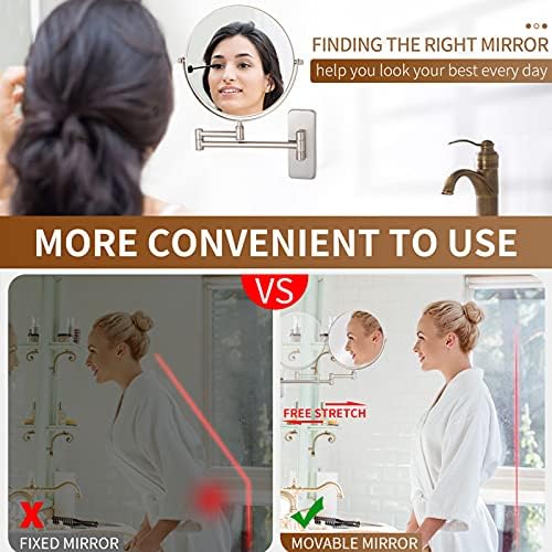 Double-Sided Makeup Mirror 8 Bathroom Vanity Mirror