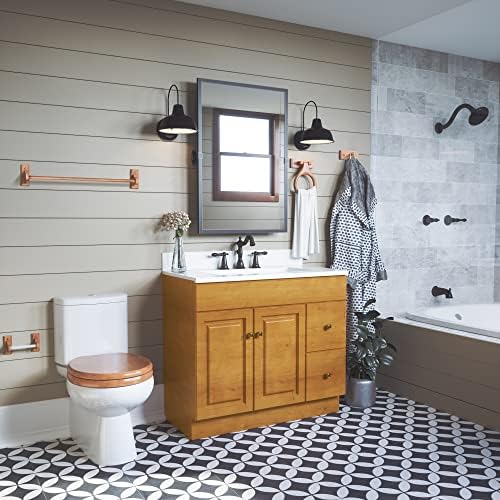 Dalton 4-Piece Bathroom Set Honey Oak Masterpiece Design House
