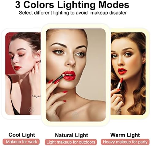 Travel-Friendly Makeup Mirror with 72 LEDs