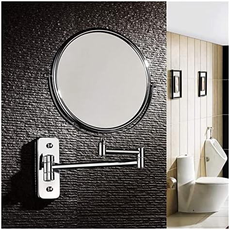 ZADIKO 8-inch Metal Cosmetic Vanity Mirror with 360-Degree Rotation