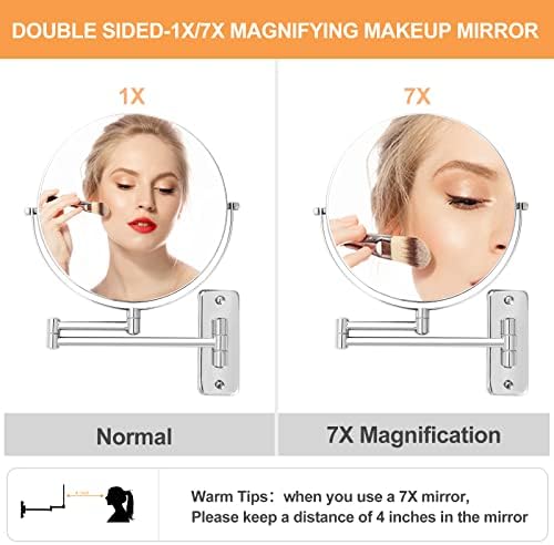 9 Magnifying Wall-Mounted Makeup Mirror