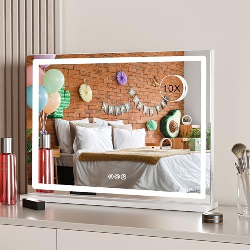 Ergonomic LED Vanity Mirror with USB Charging for MakeUp