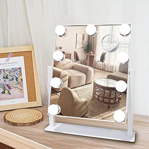 SLIMOON 10X Magnifying Vanity Mirror with Lights