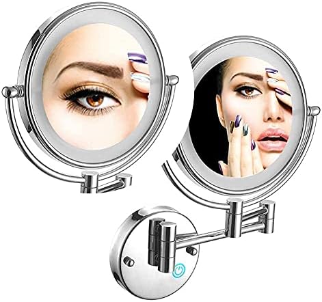 ULTRA THIN WALL MOUNTED MAKEUP MIRROR W LED