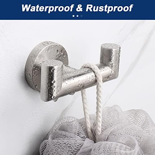 NearMoon Double Towel Hook Heavy Duty Rustproof