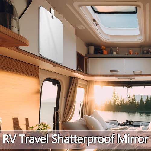 Perfect 2-Piece Unbreakable Shower Mirrors for Shaving Travel