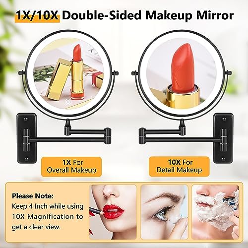 Decluttr Rechargeable Wall-Mounted Makeup Mirror