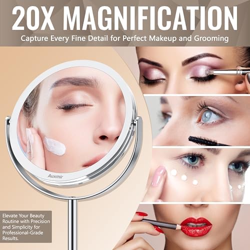 20X Magnifying Double Sided Makeup Mirror for Women