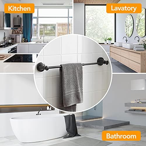 BESy Adjustable Bronze 16-29 Bath Towel Bar Wall-Mounted Holder