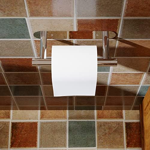 Self-Adhesive Double Post Pivoting Toilet Paper Holder