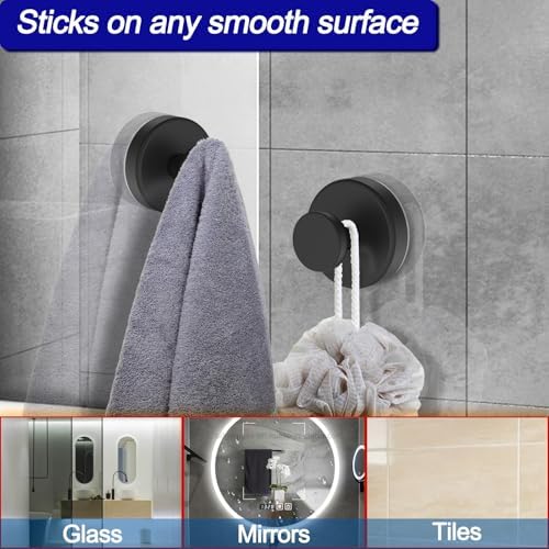 Double-Purpose Suction Cup Hooks for Bathroom