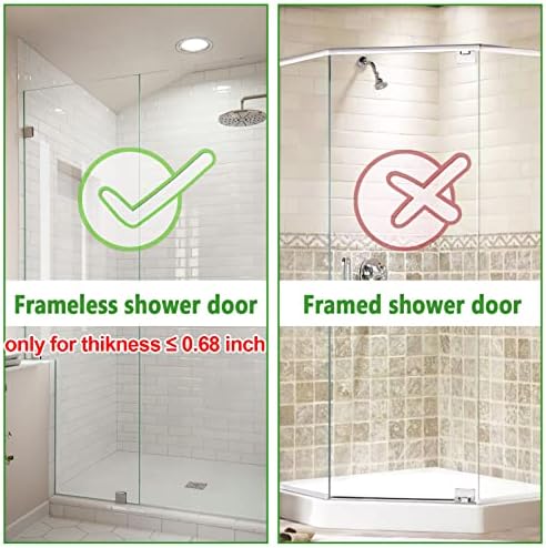 Double-Sided Shower DoorHooks - Heavy Duty