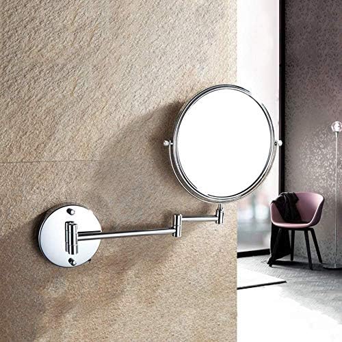 ZADIKO 6-inch Folding Vanity Mirror with 360-Degree Rotation 5x Magnification