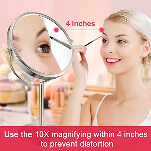 10x Magnifying Mirror for Make-up bathroom personal use