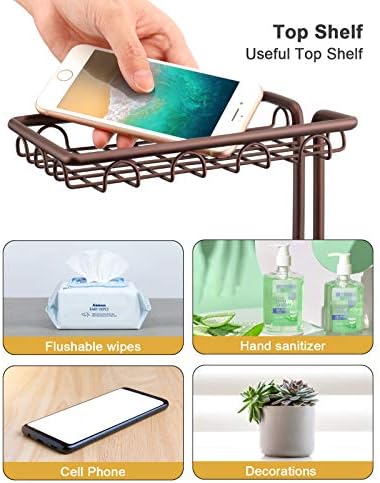Upgraded Jumbo Toilet Paper Holder Stand