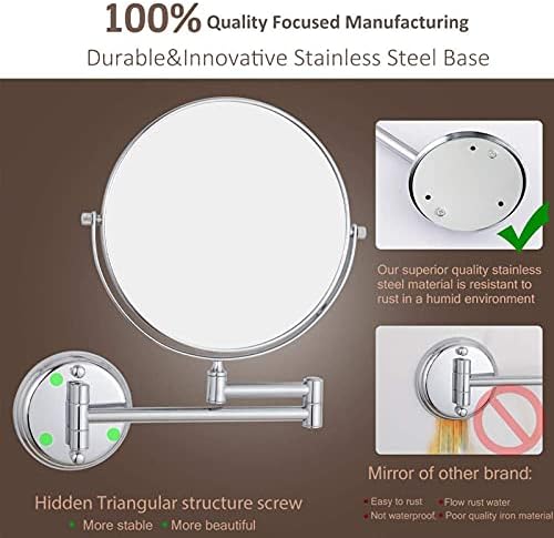 NOVOCE Double-Sided Makeup Mirror Adjustable