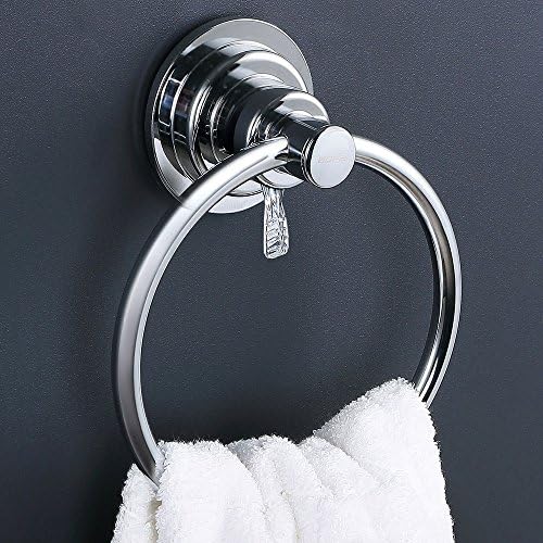 BOPai suction cup towel ring powerful drill-free transform your bathroom