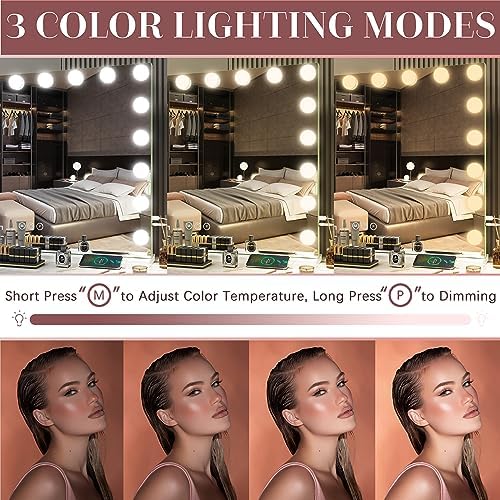 32x24 inch Hollywood Vanity Mirror with Light