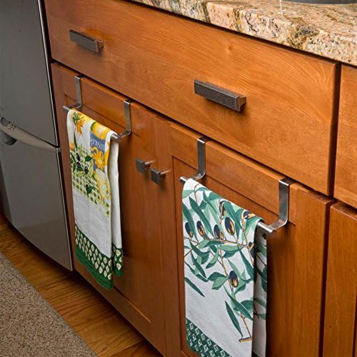 Evelots 2-Piece Towel Hook Bar for Kitchen Bathroom